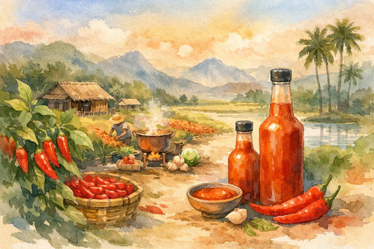 A Farm to Bottle Hot Sauce Example, Grown in Thailand