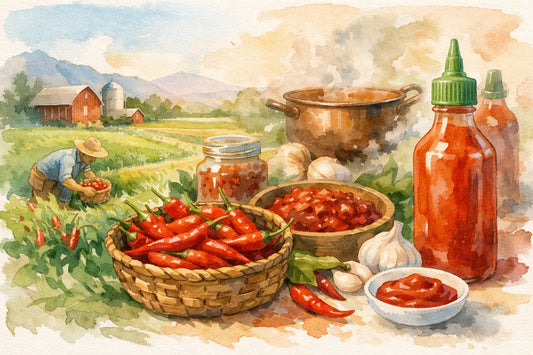 How Organic Sriracha Is Made, From Farm to Bottle